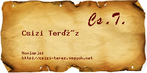Csizi Teréz névjegykártya